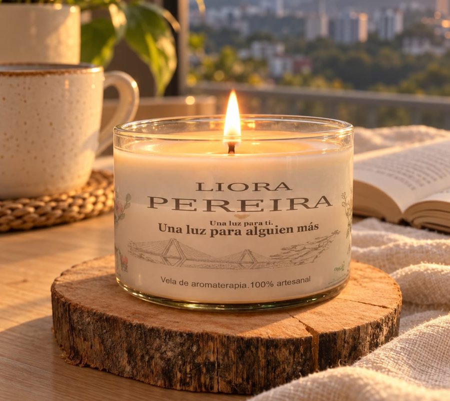 Vela Liora Luz Pereira, vela de aromaterapia 100% artesanal