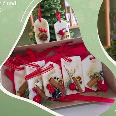 Colgantes aromáticos, set de 6 (personalizables)