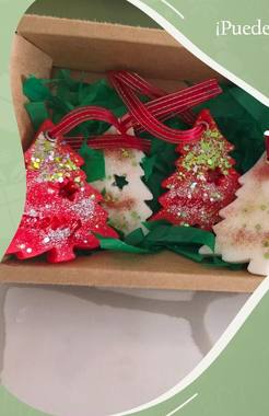 Árboles aromáticos colgantes, set de 4 (personalizables)