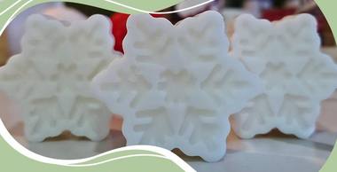 Copos de nieve pequeños